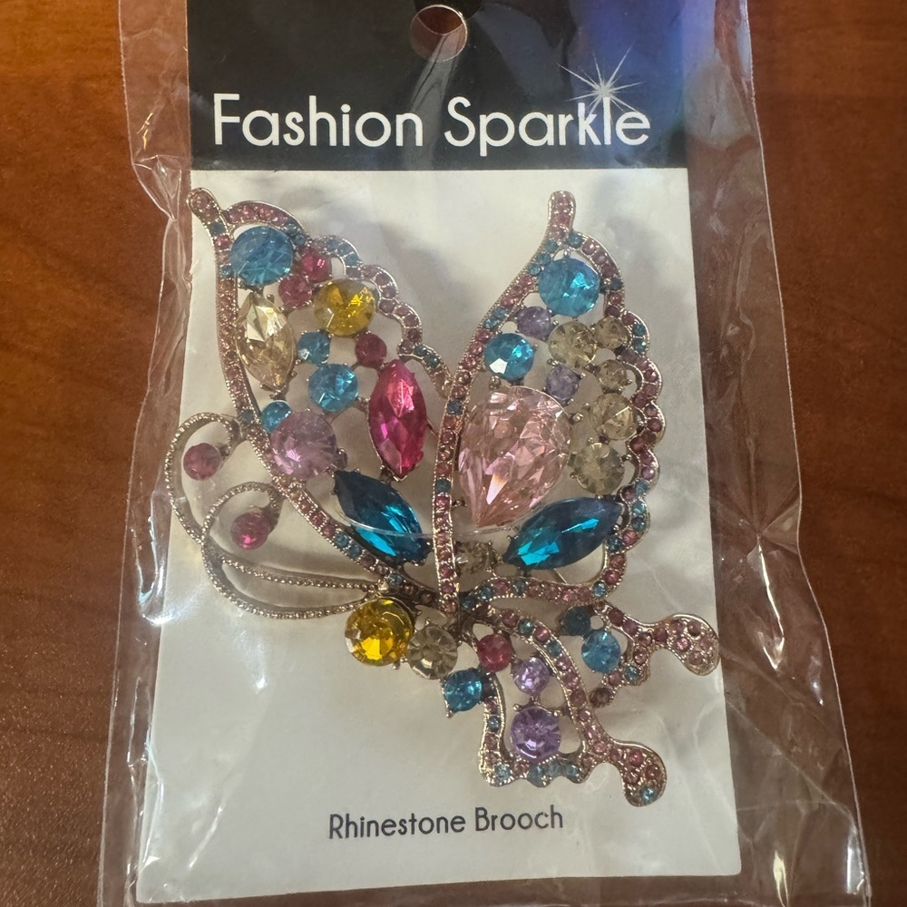 2 Colorful Butterfly Brooch - Picture 4 of 8